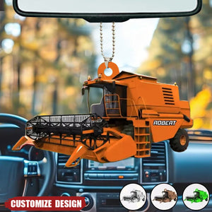 2024 New Release - Personalized Combine Harvester Christmas Ornament, Christmas Gift For Farmers