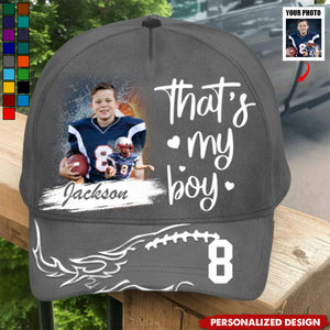 I Will Always Be Your Biggest Fan-Personalized Cap-Gift For Football Mom Dad Sport Family