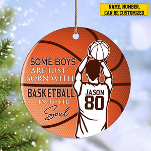 2024 New Release - Personalized Basketball Boy Christmas Ornament , Gift For Basketball Lovers