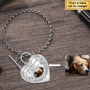 I'll Hold You In My Heart Personalized Pet Memorial Bracelet