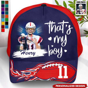 I Will Always Be Your Biggest Fan-Personalized Cap-Gift For Football Mom Dad Sport Family