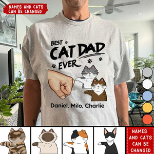 Certified Best Cat Dad Personalized Shirt, Funny Father's Day Gift For Cat Dad