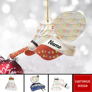 2024 New Release Personalized Badminton Bag Ornament-Gifts For Badminton Lovers