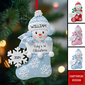 Baby First Christmas - Personalized Christmas Acrylic Ornament - 2024 New Release