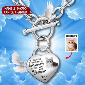 I am Always With You - Personalized Heart Charm Memorial Necklace - Gift For Family, Pet Lovers