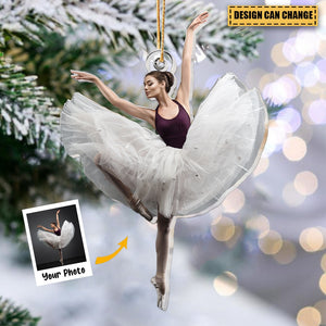 Lovely Little Ballerina Dancing Ballet - Personalized Acrylic Photo Ornament