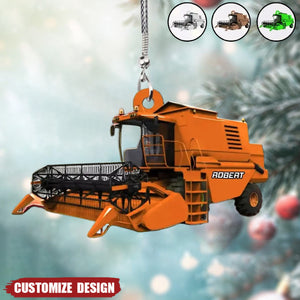 2024 New Release - Personalized Combine Harvester Christmas Ornament, Christmas Gift For Farmers