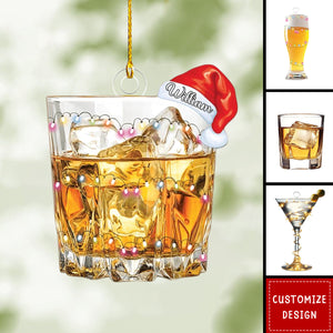 2024 New Release - Personalized Alcohol Drink Christmas Ornament - Gift For Bartender