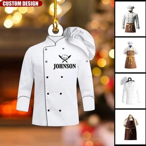 Personalized Chef Uniform Ornaments - 2024 New Release