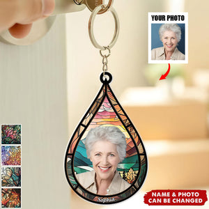 Memorial Family Gift Teardrop - Personalized Keychain