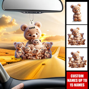 Grandma/ Mama Bear Personalized Acrylic Car Ornament