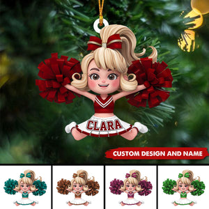 2024 New Release Personalized Cheerleading Christmas Ornaments -Gifts For Cheerleading Lovers