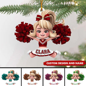 2024 New Release Personalized Cheerleading Christmas Ornaments -Gifts For Cheerleading Lovers