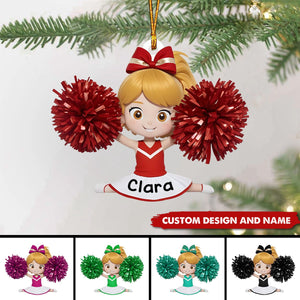 2024 New Release Personalized Cheerleading Christmas Ornaments -Gifts For Cheerleading Lovers