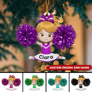 2024 New Release Personalized Cheerleading Christmas Ornaments -Gifts For Cheerleading Lovers