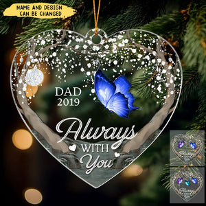 A Special Place In My Heart - Memorial Personalized Custom Ornament - Acrylic Heart Shaped, Sympathy Gift For Family Members, Pet Owners, Pet Lovers