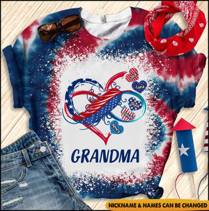 Independence Day  Family Heart Infinity July 4th Gift 3d Tshirt