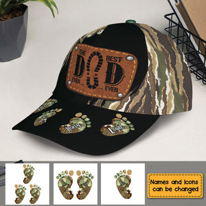 Gift for Dad Camo Footprint Cap