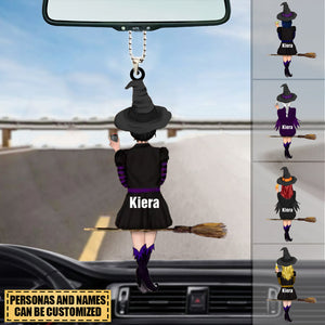 Custom Personalized Witchy Car Hang Ornament