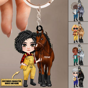 You Are The Best Horse Mom Ever, Personalized Acrylic Keychain