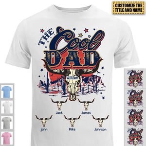Personalized The Cool Dad-Ox head Shirt