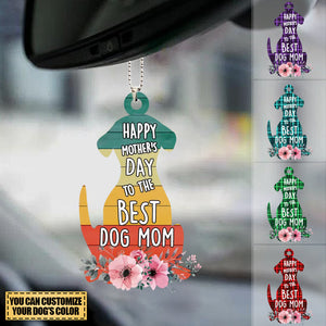 Custom Personalized Dog Mom  Car Hang Ornament