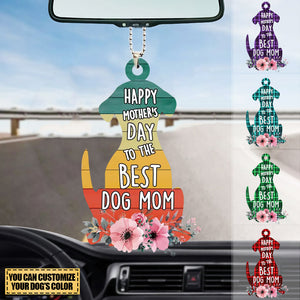 Custom Personalized Dog Mom  Car Hang Ornament