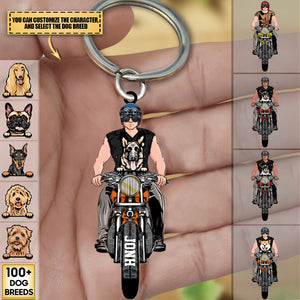 Custom Personalized Motorcycle Retired Acrylic Keychain