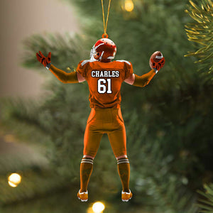 Personalized Ornament American Football Acrylic Ornament Christmas Ornament For Football Player Football