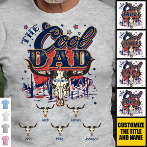 Personalized The Cool Dad-Ox head Shirt