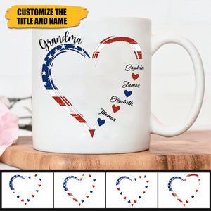 A Garden Of Love Grows In A Grandma's Heart - Personalized mug