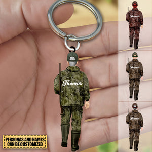 Custom Personalized Hunting Acrylic Keychain