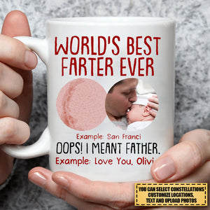 World's Best Farter Ever I Mean Father Funny - Personalized Mug