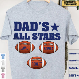 America Football Dad's All Stars Personalized Shirt