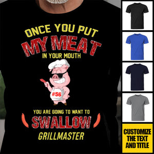 Personalized Bbq T-Shirt-You Are Going To Want To Swallow