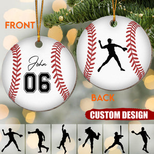 Baseball Ball - Personalized  Wooden Car/Christmas Ornament