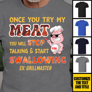 Personalized Bbq T-Shirt-You Will Stop Talking