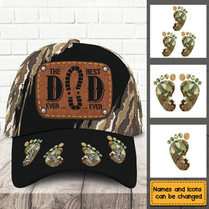 Gift for Dad Camo Footprint Cap